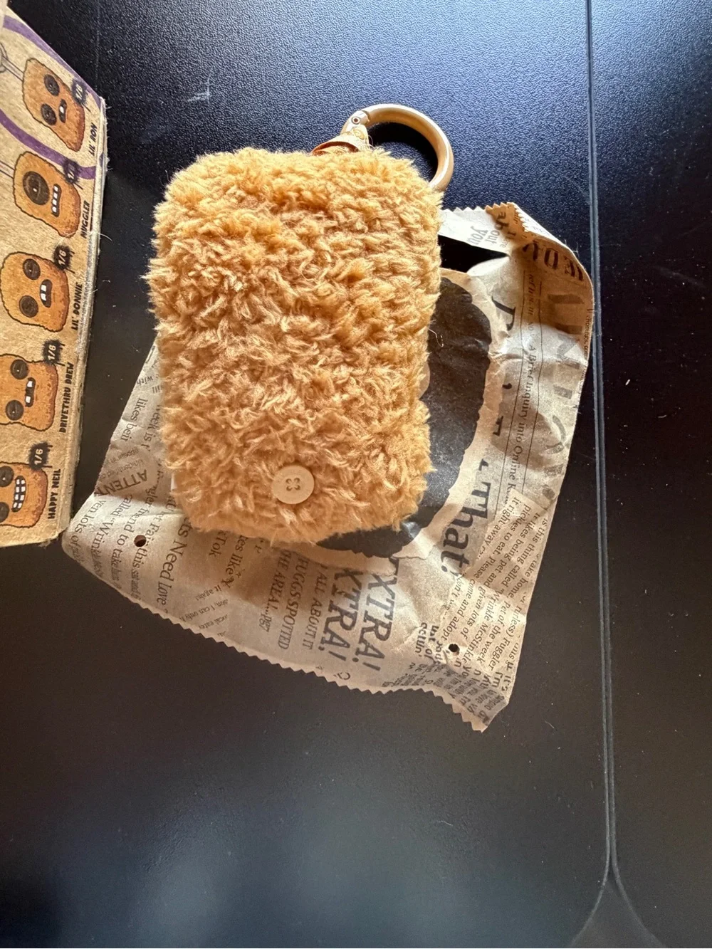 New Fuggler Bag Clip Keychain Fugg Nugg Nuggets HAPPY NEIL Charm McNugget Plush